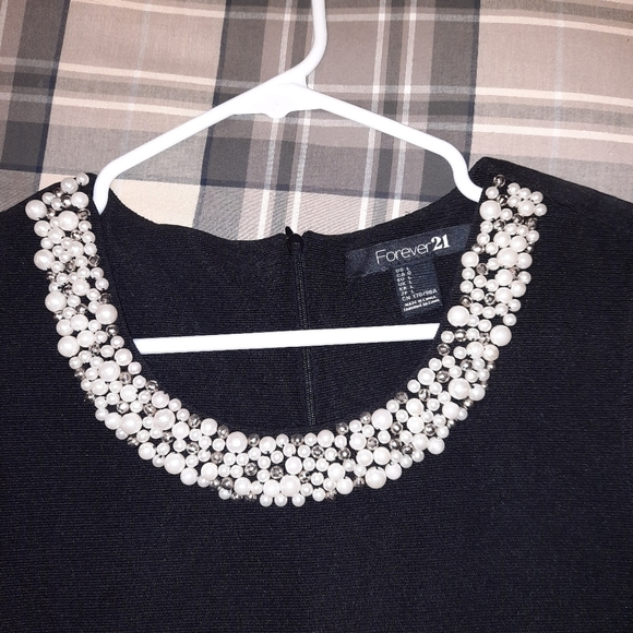 Forever 21 Women's Party Night Black Mini-Dress - Picture 4 of 5